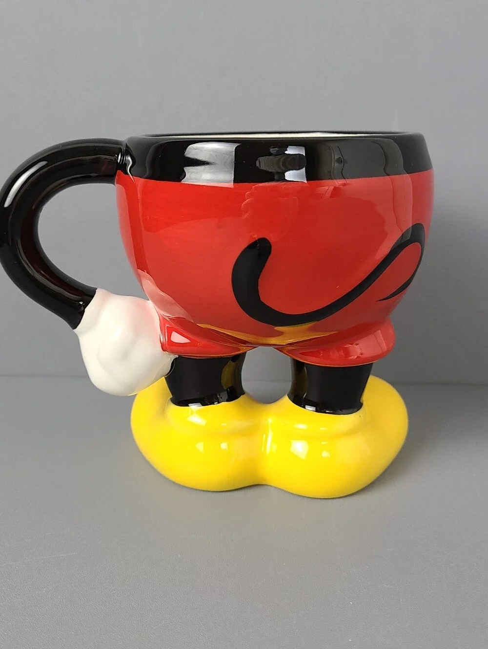 Disney Parks Red Shorts Yellow Shoes Ceramic Coffee Mug